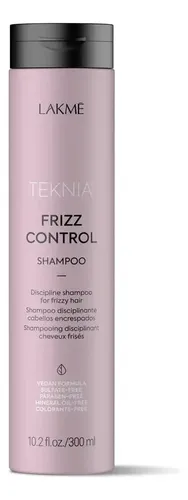 Shampoo Lakme Teknia Frizz Control Para Cabellos Encrespados 300ml