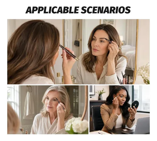 Delineador Cejas Negro Impermeable Preciso 2 Unidades