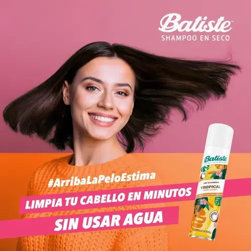 Shampoo En Seco Batiste Aerosol Aroma Tropical Kit 6 Pz