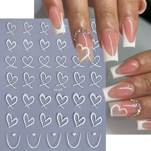 Juego De 4 Láminas De Calcomanías De Uñas Con Temática De