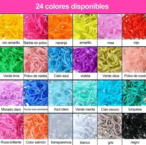 Kit De Ligas Elásticas Para Peinar Con Accesorios