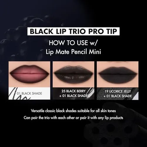 Set De K-beauty Rom&nd Black Lip Trio De Edición Limitada |