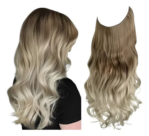 Extensiones De Cabello Vincha Miami Halo Invisible Ondas M01