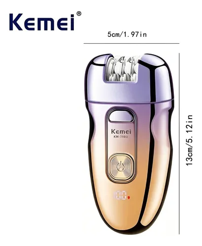 Depiladora Afeitadora Kemei Km7103 Mujer