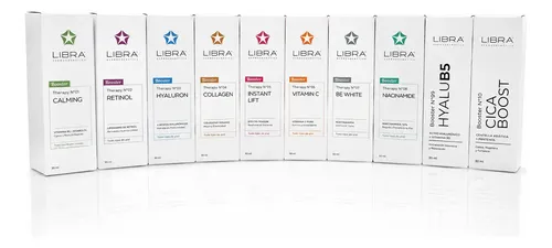 Kit 10 Boosters Serum Facial Libra Skincare 50ml