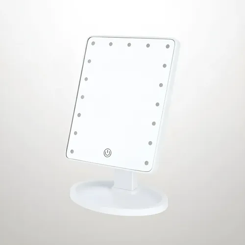 Espejo Led Maquillaje Táctil Regulable Giro 360 Portátil