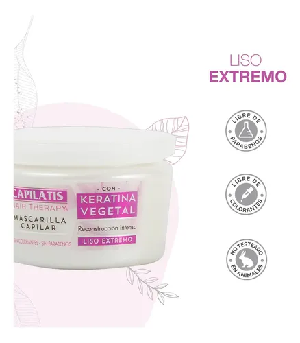 Mascarilla Capilar Capilatis Con Keratina Pelo Dañado Color de cabello todos