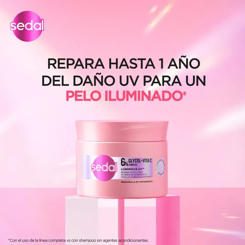 Mascarilla Capilar Sedal Luminous UV 300 ml