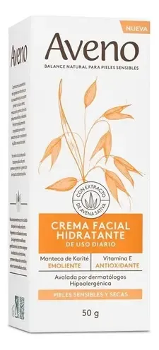 Aveno Hidratante Facial Crema Piel Sensible Seca 50g