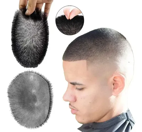 Peluquín De Pelo Corto Rich Choices Para Hombre, 100% Hecho