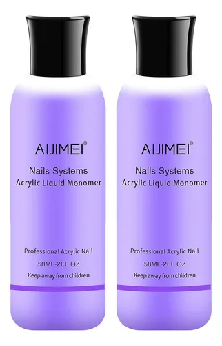 Monómero Líquido Acrílico Aijimei 2x58ml Para Uñas