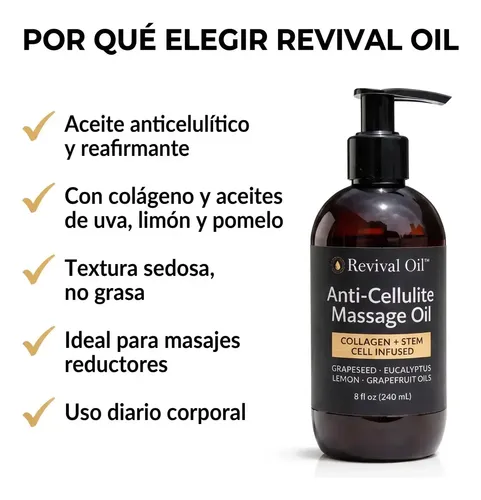 Revival Oil Aceite Anticelulítico Pack 2 Unidades Limón