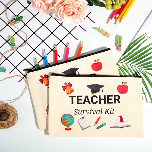 Bolsa De Maquillaje Dunzy Teacher Survival Kit, 50 Unidades,