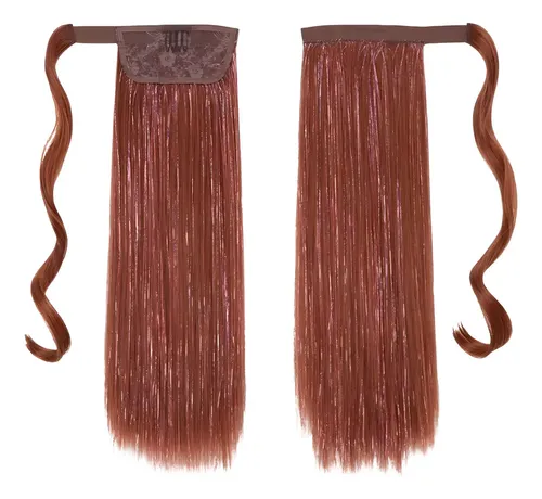Ponytail Con Tinsel Brillos Y Cabello Opaco Taurina P013 Color 130/12