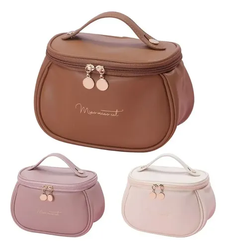 Bolsa De Maquillaje Con Múltiples Compartimentos Y Apertura