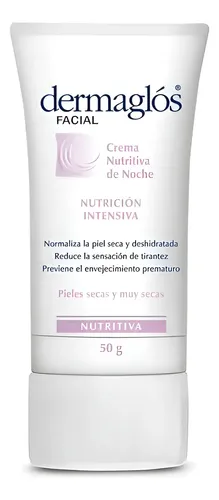 Dermaglos Facial Crema Nutritiva De Noche Piel Seca 50g
