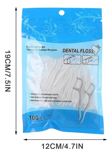 + 100 Palitos De Hilo Dental Oral Floss En Caja Grandes, –