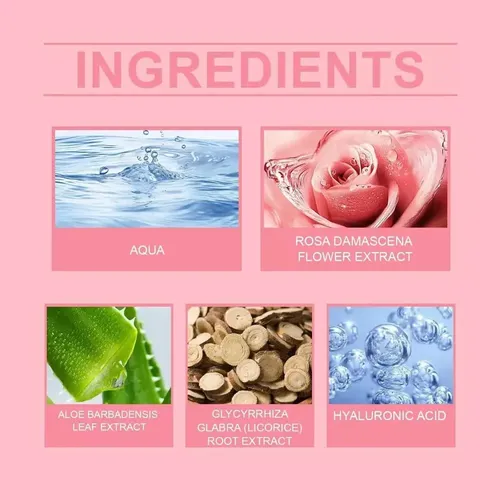 Gel De Aloe Vera Y Rosas Para Rostro, Hidratación Profunda