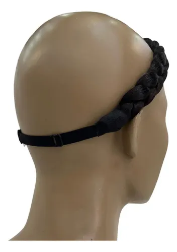 Vincha Trenza Diadema Regulable, Pelo Sintético