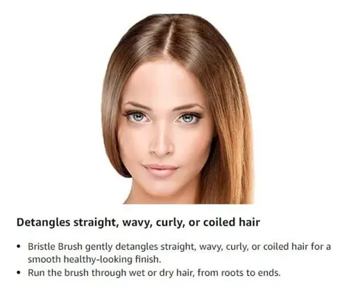 Set De Cepillo Y Peine Para El Cabello Luxxii Con Espejo Ple