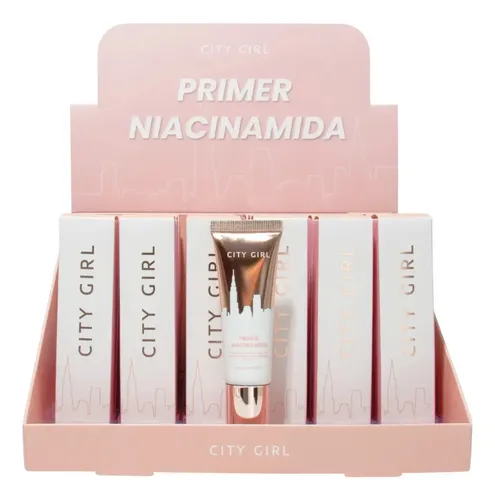 Primer Con Niacinamida City Girl – Minimiza Poros Maquillaje Sin Color
