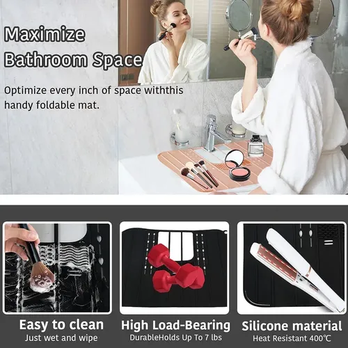 Funda Plegable Para Lavabo C3, Organizadora De Baño Que Ahor