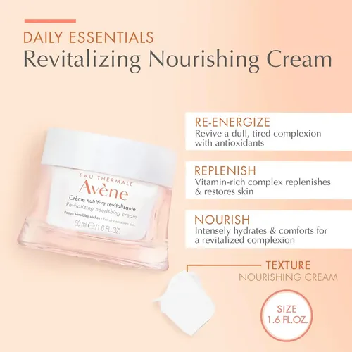Crema Nutritiva Revitalizante Avène, Hidratante Facial 50ml