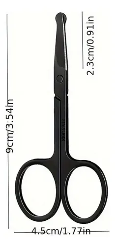 Tijeras De Acero Inoxidable Para Depilar Cejas Y Nariz
