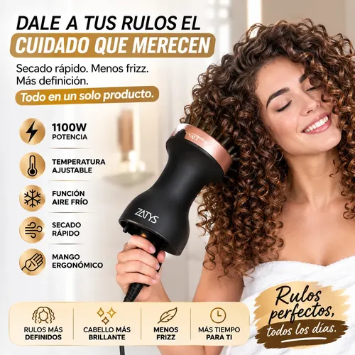 Secador Pelo Difusor Rizos Rulo Definido Secado Rapido 1100w