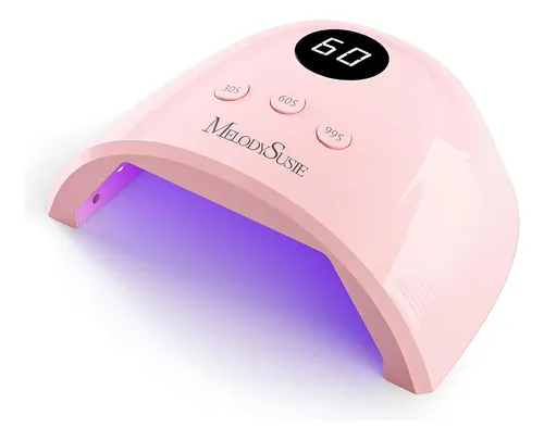 Lámpara Uv Led Compacta Rosa Para Secado De Uñas Gel