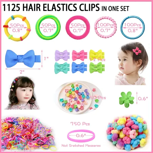 Set De Accesorios Para El Cabello Tallsocne 1125 Piezas Para