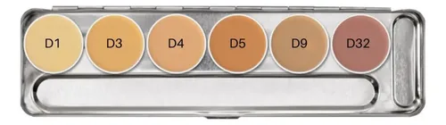 Paleta Dermacolor Kryolan modelo H de 6 colores
