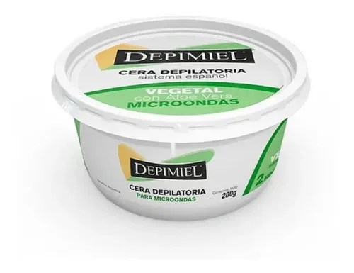 Cera Depilatoria Para Microondas Vegetal Depimiel 200g X12un