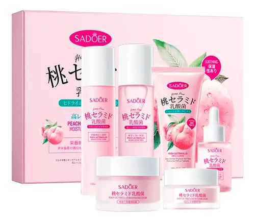 A+++sadoer Set Skincare Durazno Ceramidas 6pzs
