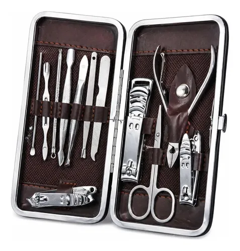 Kit Manicura Pedicura 12 Piezas Set Cuidado Personal P2ns