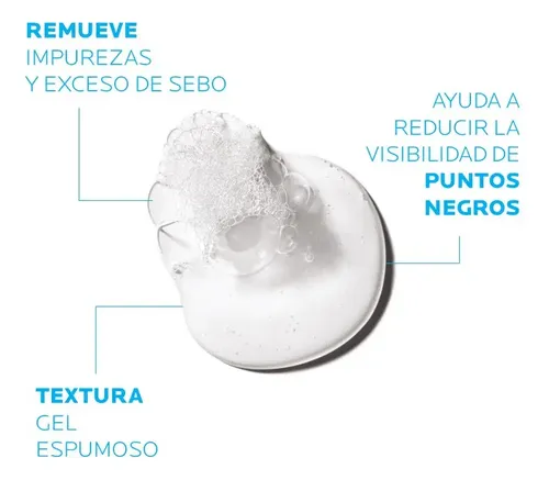 Gel Effaclar gel purificante La Roche-Posay día/noche para piel grasa/sensible de 400mL