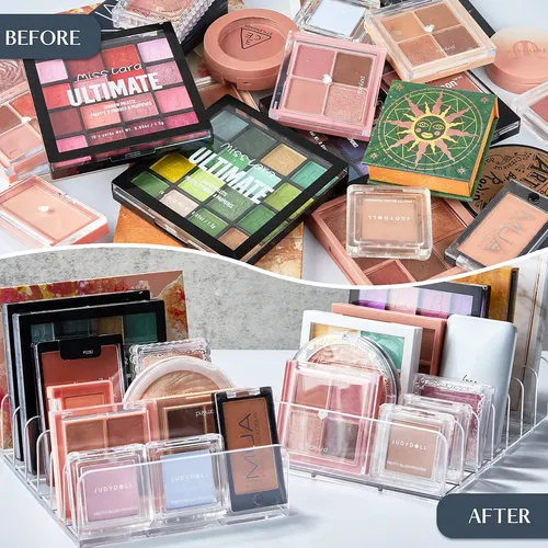Tuzazo Organizador Acrílico Paleta De Sombras 7 Secciones