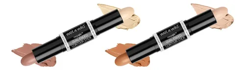 Wet n Wild Barra Lapiz de Contorno y iluminador 2 en 1 Stick MegaGlo Medium/Tan