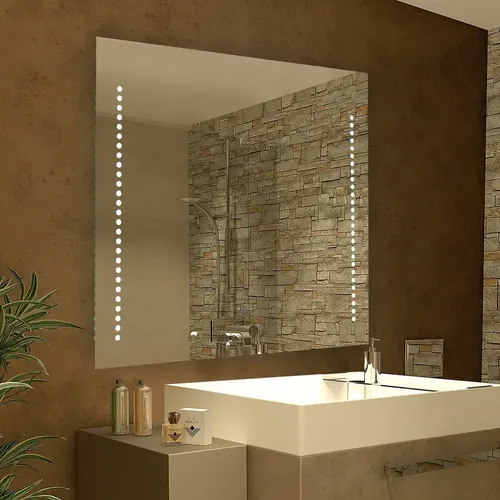 Espejo Led Touch Tactil 28w 80x60cm Baño Dabor