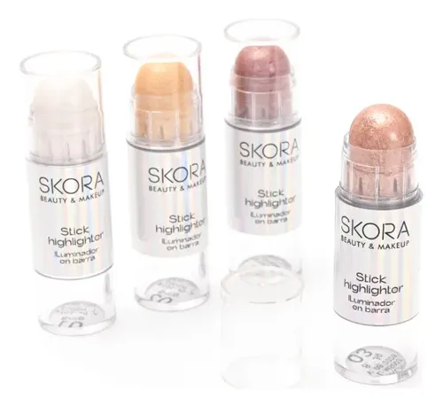 Kit X24 Iluminadores En Barra Highlighter Skora Cremosos