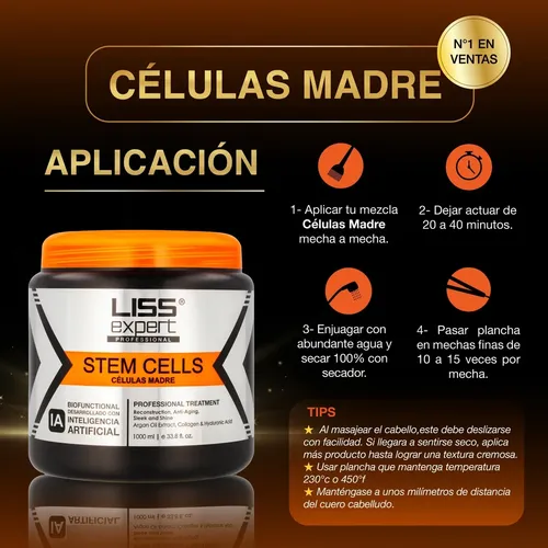Alisado Células Madre Liss Expert Professional 1000ml