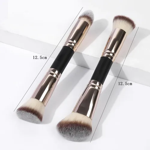 Brocha Doble Para Base Y Corrector De Maquillaje