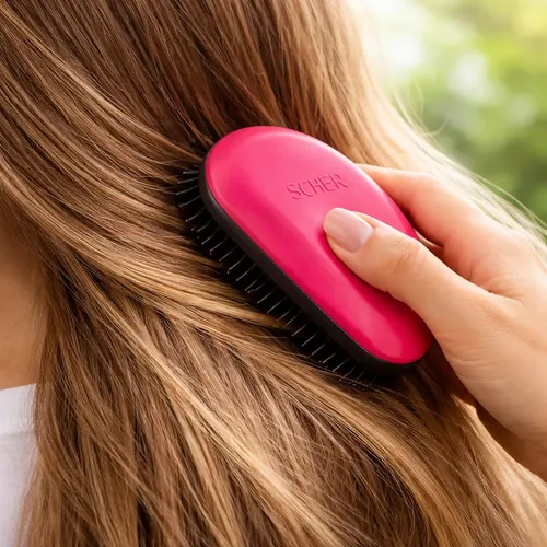 Cepillo Para Cabello Desenredante Anti Frizz Forma De Huevo