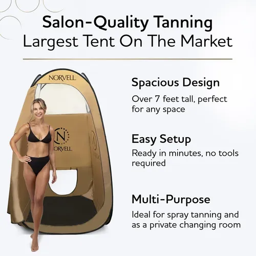 Carpa Spray Tan Norvell Xl Portátil Extra Grande Con Bolsa D