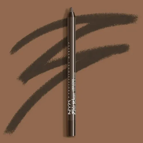 Lápiz Delineador de Ojos NYX Professional Makeup Epic Wear en Deepest Brown Metalizado