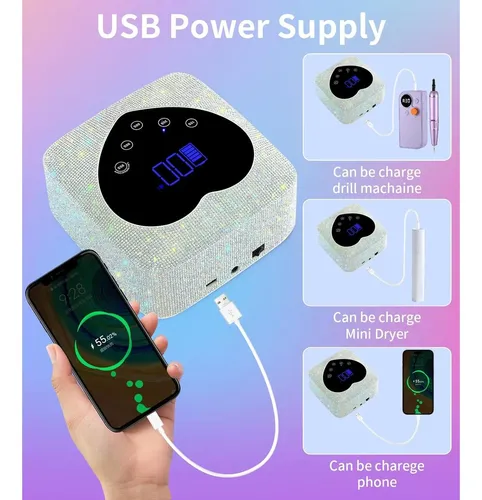 Lámpara Uv Led 72w Hugmaple X20 Plata