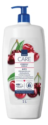 Locion Corporal Avon Care Hidratacion Antioxidante Cereza 1l