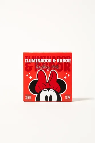 Rubor Iluminador Disney Minnie Mouse Tonos Rosado Y Durazno