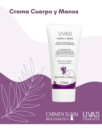 Crema Cuerpo Y Manos 170ml X 2 Unidades Uvas Cosméticos