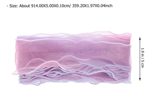 Cinta Decorativa Para Empaque Flores 10 Piezas Light Purple Flower